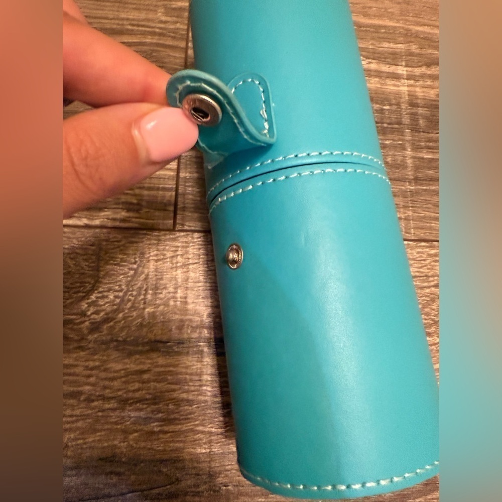 Makeup Brush Holder Travel Brushes Case Bag Cup Storage Blue - Picture 3 of 7